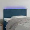 Image de Tête De Lit À Led Bleu Foncé 80x5x78/88 Cm Velours Vidaxl