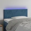 Image de vidaXL Tête de Lit à LED Meuble de Chambre à Coucher Accessoire de Lit Simple Tête de Cadre de Lit Intérieur Bleu Foncé 3121366