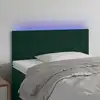 Image de Tête De Lit À Led Vert Foncé 90x5x78/88 Cm Velours Vidaxl