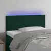 Image de Tête De Lit À Led Vert Foncé 100x5x78/88 Cm Velours Vidaxl