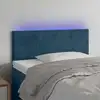 Image de Tête De Lit À Led Bleu Foncé 100x5x78/88 Cm Velours Vidaxl