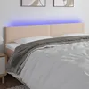 Image de Tête De Lit À Led Cappuccino 180x5x78/88 Cm Similicuir Vidaxl