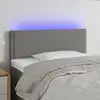 Image de Tête De Lit À Led Gris Foncé 80x5x78/88 Cm Tissu Vidaxl