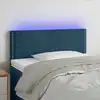 Image de Tête De Lit À Led Bleu Foncé 100x5x78/88 Cm Velours Vidaxl