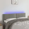 Image de Tête De Lit À Led Gris Clair 144x5x78/88 Cm Velours Vidaxl