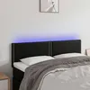 Image de Tête De Lit À Led Noir 144x5x78/88 Cm Similicuir Vidaxl