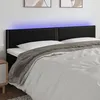Image de vidaXL Tête de Lit à LED Meuble de Chambre à Coucher Accessoire de Lit Double Tête de Cadre de Lit Intérieur Noir 3121574