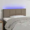 Image de Tête De Lit À Led Taupe 80x5x78/88 Cm Tissu Vidaxl