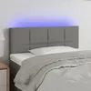 Image de Tête De Lit À Led Gris Foncé 90x5x78/88 Cm Tissu Vidaxl