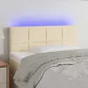 Image de Tête De Lit À Led Crème 100x5x78/88 Cm Tissu Vidaxl