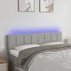 Image de Tête De Lit À Led Gris Clair 144x5x78/88 Cm Tissu Vidaxl