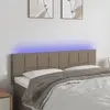 Image de Tête De Lit À Led Taupe 144x5x78/88 Cm Tissu Vidaxl