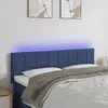 Image de Tête De Lit À Led Bleu 144x5x78/88 Cm Tissu Vidaxl