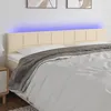 Image de Tête De Lit À Led Crème 200x5x78/88 Cm Tissu Vidaxl