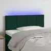 Image de Tête De Lit À Led Vert Foncé 90x5x78/88 Cm Velours Vidaxl