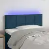 Image de Tête De Lit À Led Bleu Foncé 90x5x78/88 Cm Velours Vidaxl