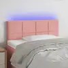 Image de Tête De Lit À Led Rose 90x5x78/88 Cm Velours Vidaxl