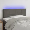 Image de Tête De Lit À Led Gris Foncé 100x5x78/88 Cm Velours Vidaxl