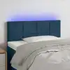 Image de Tête De Lit À Led Bleu Foncé 100x5x78/88 Cm Velours Vidaxl