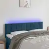 Image de Tête De Lit À Led Bleu Foncé 144x5x78/88 Cm Velours Vidaxl