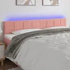 Image de Tête De Lit À Led Rose 180x5x78/88 Cm Velours Vidaxl