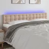 Image de Tête De Lit À Led Cappuccino 200x5x78/88 Cm Similicuir Vidaxl