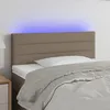 Image de Tête De Lit À Led Taupe 90x5x78/88 Cm Tissu Vidaxl