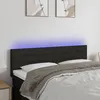 Image de Tête De Lit À Led Noir 144x5x78/88 Cm Tissu Vidaxl