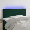 Image de Tête De Lit À Led Vert Foncé 80x5x78/88 Cm Velours Vidaxl