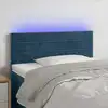 Image de Tête De Lit À Led Bleu Foncé 80x5x78/88 Cm Velours Vidaxl