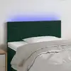Image de Tête De Lit À Led Vert Foncé 90x5x78/88 Cm Velours Vidaxl