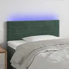Image de vidaXL Tête de Lit à LED Meuble de Chambre à Coucher Accessoire de Lit Simple Tête de Cadre de Lit Intérieur Vert Foncé 3121797