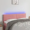 Image de vidaXL Tête de Lit à LED Meuble de Chambre à Coucher Accessoire de Lit Double Tête de Cadre de Lit Intérieur Rose 3121805