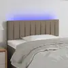 Image de Tête De Lit À Led Taupe 80x5x78/88 Cm Tissu Vidaxl