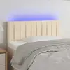 Image de Tête De Lit À Led Crème 80x5x78/88 Cm Tissu Vidaxl