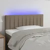 Image de Tête De Lit À Led Taupe 90x5x78/88 Cm Tissu Vidaxl