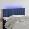 Image de Tête De Lit À Led Bleu 90x5x78/88 Cm Tissu Vidaxl