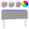 Image de Vidaxl tête de lit à led gris clair 144x5x7888 cm tissu