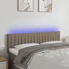 Image de Tête De Lit À Led Taupe 144x5x78/88 Cm Tissu Vidaxl