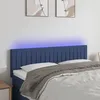 Image de Tête De Lit À Led Bleu 144x5x78/88 Cm Tissu Vidaxl