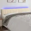 Image de Tête De Lit À Led Crème 160x5x78/88 Cm Tissu Vidaxl