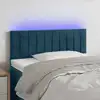Image de Tête De Lit À Led Bleu Foncé 80x5x78/88 Cm Velours Vidaxl