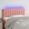 Image de Tête De Lit À Led Rose 80x5x78/88 Cm Velours Vidaxl
