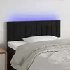 Image de Tête De Lit À Led Noir 90x5x78/88 Cm Velours Vidaxl