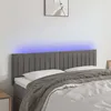 Image de Tête De Lit À Led Gris Clair 144x5x78/88 Cm Velours Vidaxl