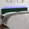 Image de Tête De Lit À Led Vert Foncé 160x5x78/88 Cm Velours Vidaxl
