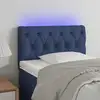 Image de Tête De Lit À Led Bleu 80x7x78/88 Cm Tissu Vidaxl