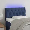 Image de vidaXL Tête de Lit à LED Meuble de Chambre à Coucher Accessoire de Lit Simple Tête de Cadre de Lit Intérieur Bleu 80x7x78/88 3121928