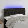 Image de vidaXL Tête de Lit à LED Meuble de Chambre à Coucher Accessoire de Lit Simple Tête de Cadre de Lit Intérieur Noir 3121940