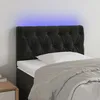 Image de Tête De Lit À Led Noir 80x7x78/88 Cm Velours Vidaxl